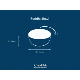 CreaTable Nature Collection Buddha Bowl bunt 4-tlg.