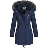 Geographical Norway Damen Jacke Winterparka Coracle/Coraly XL-Fellkapuze Navy, XXL - XXL