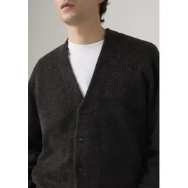 Levi's Strickjacke LEVI'S, Herren, Gr. S, obscidian heather, Strick, Obermaterial: 46% Polyamid, 44% Polyacryl, 7% Wolle, 3% Elasthan, bequem normal, V-Ausschnitt, Bündchen, Strickjacken Strickjacke, Legere Passform, pflegeleichter Materialmix
