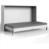 Lomadox Schrankbett Jugendbett Gästebett 120x200cm Klappbett Wandklappbett Raumsparbett