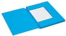 Djois Secolor Aktenmappe 3 Laschen 3182102 A4 Blau Karton
