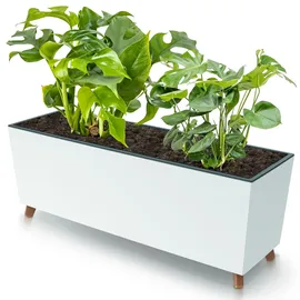 Botle Blumenkasten mit Füßen 77 x 30 cm Weiß