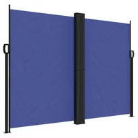 vidaXL Seitenmarkise Ausziehbar Blau 180 x 600 cm