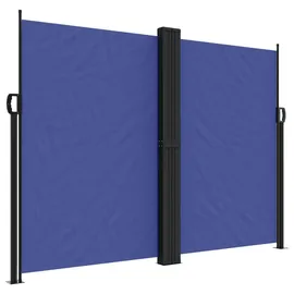 vidaXL Seitenmarkise Ausziehbar Blau 180 x 600 cm