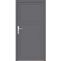 Meeth Nebeneingangstür »ProM 07«, titanfarben, nach Außen öffnend - grau