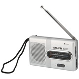 Tragbares AM-FM-Taschenradio, Kleines Radio mit Großartigem Empfang, Langlebiges Transistorradio mit Langem 5-W-Lautsprecher und Kopfhöreranschluss, für zu Hause, Unterwegs, auf