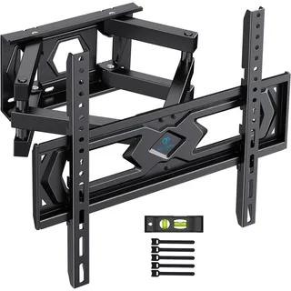 PERLESMITH TV Wandhalterung Schwenkbare Neigbare TV Halterung für Zoll Flach & Curved Fernseher oder Monitor bis zu 45kg VESA 400x4
