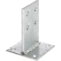 GAH Alberts Zaunpfosten 10 x 10 cm Grau/Feuerverzinkt