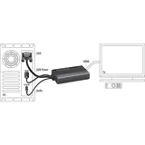 DeLock VGA to HDMI Adapter with Audio - Video- / Audio-Adapter - DB-15, Mini-Stecker, USB (nur Strom)