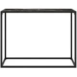 vidaXL Konsolentisch Schwarz 100x35x75 cm Hartglas