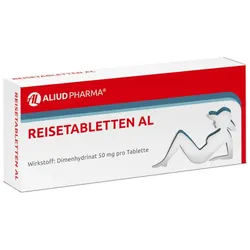 Reisetabletten AL bei Schwindel, Übelkeit und Erbrechen