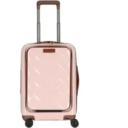 Stratic Leather & More 4 Rollen Kabinentrolley 55 cm Laptopfach rose