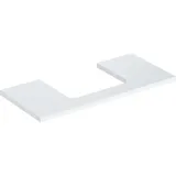 Geberit Waschtisch-Platte One 105x3x47cm, w/l hochgl., Ausschn mit.