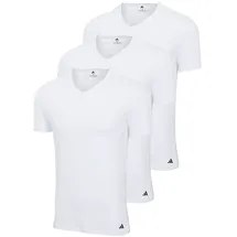 adidas V-Neck Shirt weiß XXL