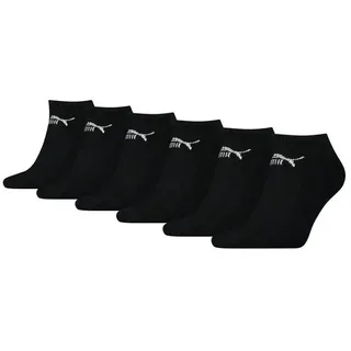Puma Sneaker Socken 6 Paare Schwarz 35-38