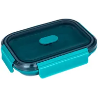 LURCH Frischhaltebox Silikon faltbar up & down petrol 0,8 l