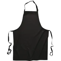 PORTWEST Polyester/Baumwoll Latzschürze, Größe: Einheitsgröße, Farbe: Schwarz, S841BKR