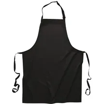 PORTWEST Polyester/Baumwoll Latzschürze, Größe: Einheitsgröße, Farbe: Schwarz, S841BKR