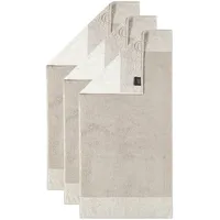 CAWÖ Handtuch 3er Pack 'Luxury Home Two-Tone' Sand