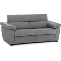 Dmora - 2-sitzer Schlafsofa Salorno, Schlafsofa Fürs Wohnzimmer, Gepolstert, Abnehmbar, 100 % Made In Italy-qualität, 185x95 H100 Cm, Grau