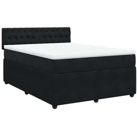 vidaXL Boxspringbett 200 x 200 cm Blau