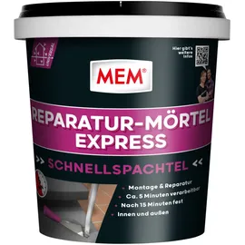 mem Reparatur-Mörtel Express schnell erhärtend 1 kg grau