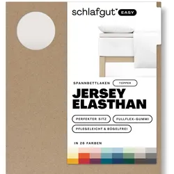 Topperbezug EASY Jersey - beige - BL 120x200 cm