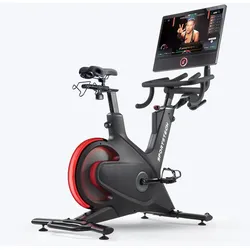 Sportstech Speedbike sBike, Heimtrainer + 21.5" Touch Display - APP mit Live Workouts & Kursen Fitnessbike mit patentierter LED Technologie, Ergometer