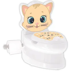 Pilsan Töpfchen Kitty 07563 Toilettenpapierhalter, Musik Licht Behälter bis 25kg weiß