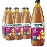 hohes C Multivitamin (6 x 1l), 100% Saft, Apfel, Orange, Ananas, Maracuja, Mango, 9 Vitamine, ohne Zuckerzusatz laut Gesetz, vegan