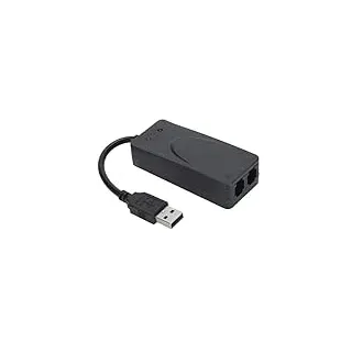 USB 2.0 Faxmodem, externes V.90 56K Dial Up USB Analog Fax Modem, USB auf Telefonbuchse, RJ11 Ports unterstützt Anrufer-ID, Computer, Laptop, Fax-Modem für Linux