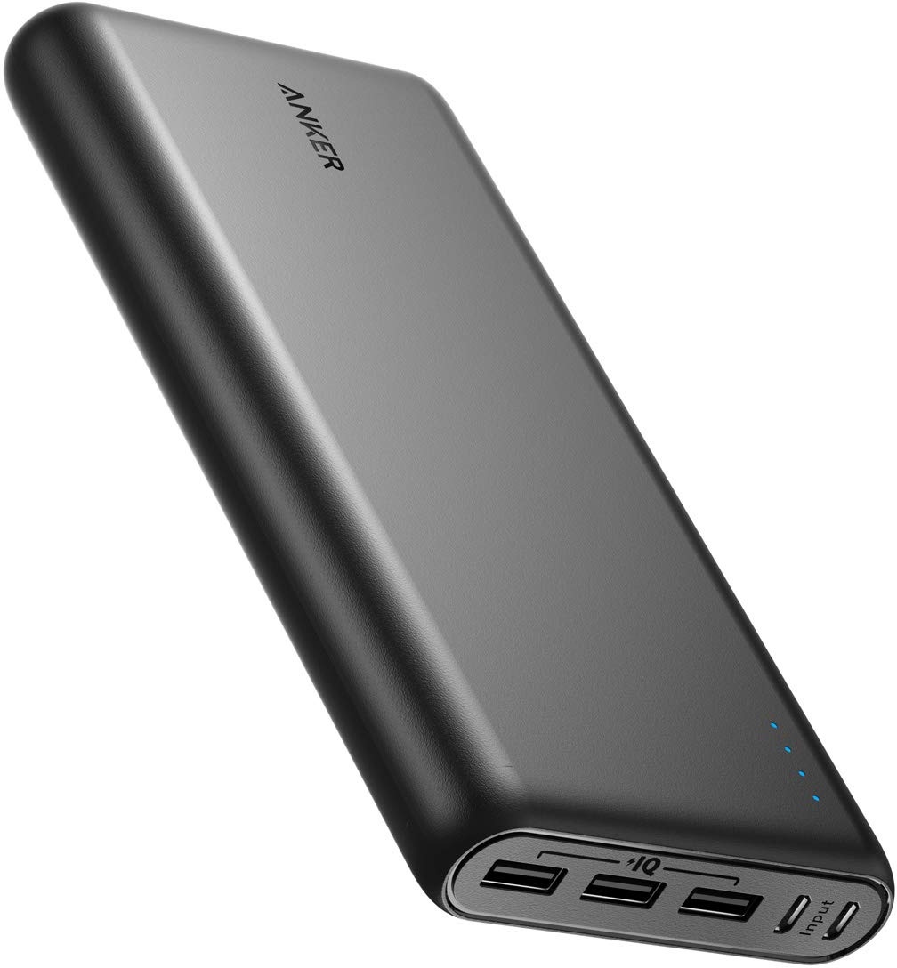 Anker 337 Powerbank (PowerCore 26K) 26800mAh Power Bank Externer Akku mit Dual Input Ladeport, Schnell Wiederaufladbar, 3 USB Ports für iPhone XR/XS/X / 8/7, iPad, Samsung Galaxy, und mehr