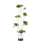 Gusta Garden Sissi Strawberry, vertikaler selbstbewässernder Blumentopf 4 Etagen, weiß