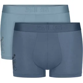 SLOGGI SLG Base Soft Boxershorts Blau XL 2er Pack