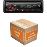 JUST SOUND best choice for caraudio Autoradio Einbaupaket für Pioneer MVH-S320BT kompatibel mit Skoda Fabia 1 | Bluetooth USB