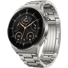 Huawei Watch GT 3 Pro 46 mm titangrau Edelstahlarmband grau