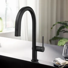 Hansgrohe Aqittura M91 Einhebelmischer Schwarz