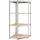 vidaXL Eckregal Stahl/Spanplatte 75 x 75 x 160 cm silber