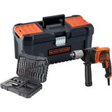 Black & Decker BEH850KA32-QS Schlagbohrmaschine mit Kabel 850 W mit 32-teiligem Zubehörset und Werkzeugkoffer 16 Zoll