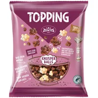 Zentis Topping Knusper Balls, Knuspriger Schoko-Snack, Weiße und Vollmilch-Schokolade, Ideal für Joghurt, Müsli zum Backen und Snacken, 100g