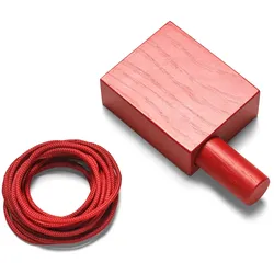 Kvadrat - Ready Made Curtain, Aufhängevorrichtung, rot (600)