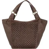 GREENLAND Nature Femi & Nine Schultertasche Leder 38 cm braun