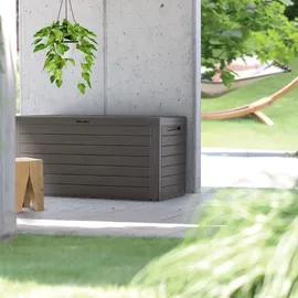 Prosperplast Gartenbox 280 l 116 x 43,8 x 55 cm Dunkelbraun