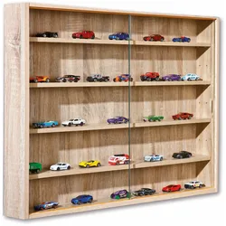 Inter Link Sammlervitrine Gewürzschrank Hängevitrine Wandregal Collecty - Eiche Nachbildung