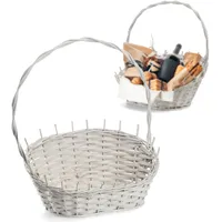 Kadax Weidenkorb Geschenkkorb mittel  Weiß  cm