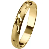 Trauring FIRETTI "Schmuck Geschenk Gold 375 Hochzeit Ehering "LIEBE"" Fingerringe Gr. 18, ohne Brillant, Gelbgold 585, 3,5mm, goldfarben (gelbgoldfarben) Made in Germany, wahlweise mit oder ohne Brillant