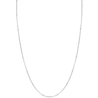 Hey Happiness Panzerkette Silber Kette Kugeln, Damen Kette Satellite, 925 Silber Halskette Erbskette zum Kombinieren, hypoallergen silberfarben