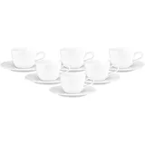 SELTMANN WEIDEN Kaffeetasse mit Untertasse 0,24 l Weiß 6 St.