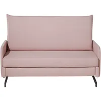 Schlafsofa 2-Sitzer BELFAST Stoff Rosa