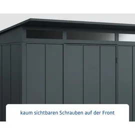 EcoStar Gerätehaus Elegant-P Typ 3 3,13 x 2,83 x 2,32 m anthrazitgrau Standardtür